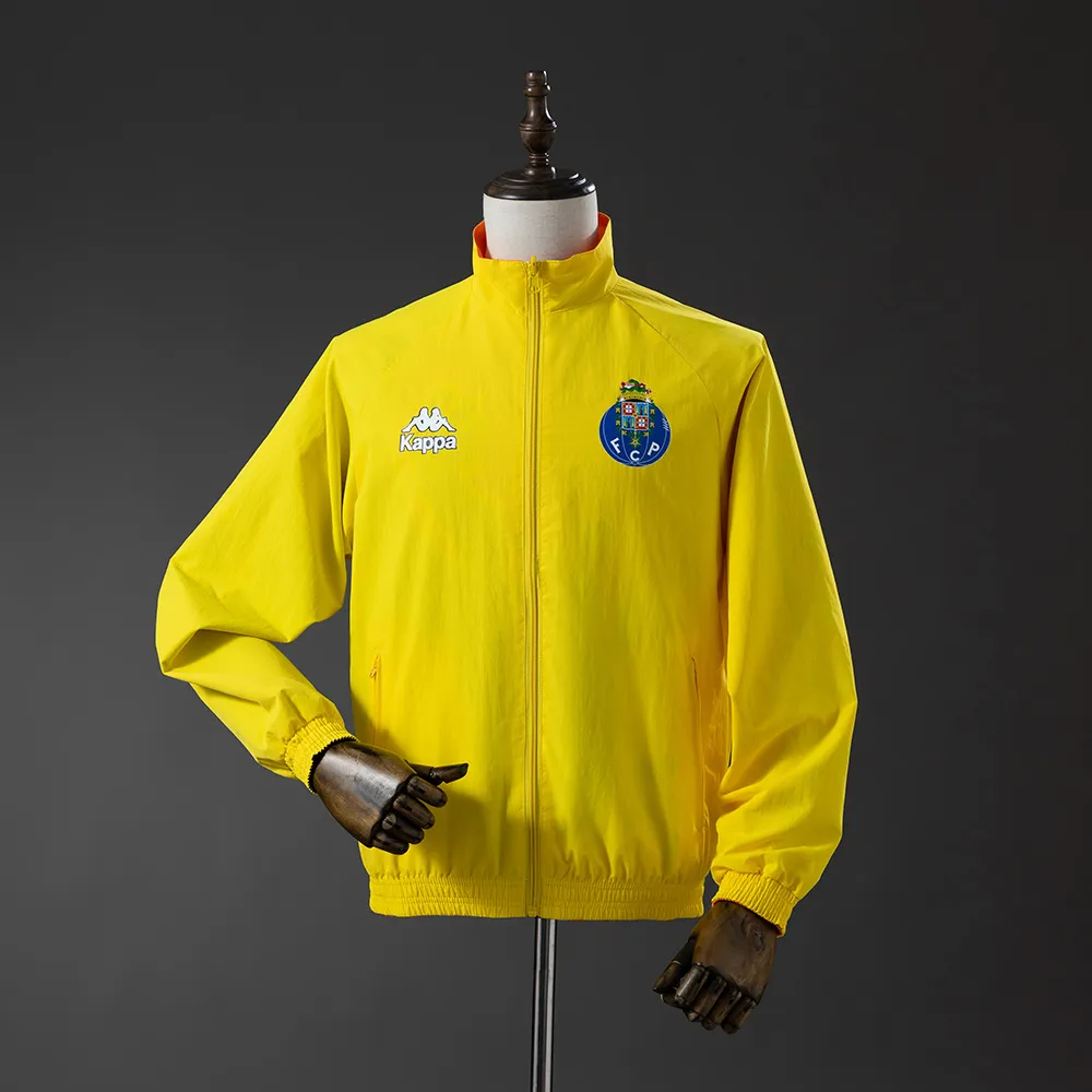 Porto Reversible Jacket Windbreaker - Orange & Yellow — 1/2