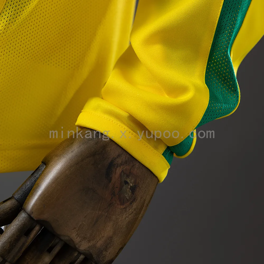 Brazil 2002 Home Long Sleeve Retro Jersey