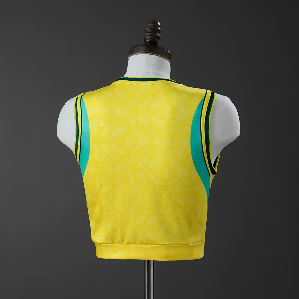 Brazil 2026 Women's Crop Tank Top Home Jersey — 2/2
