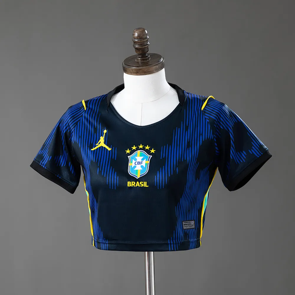Brazil 2026 Home Women's Crop Top Style