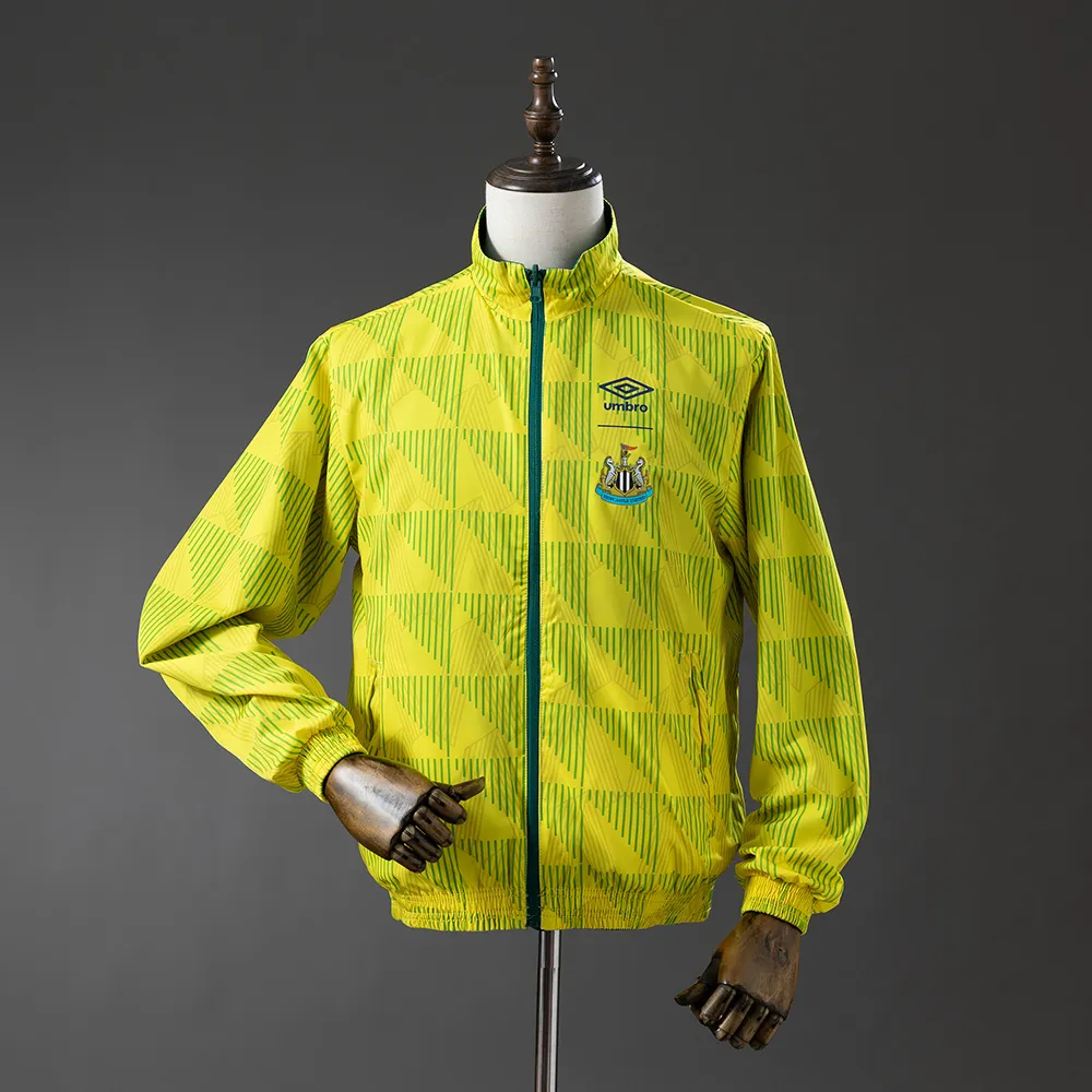 Newcastle United Reversible Jacket Windbreaker - Army Green & Yellow — 2/2