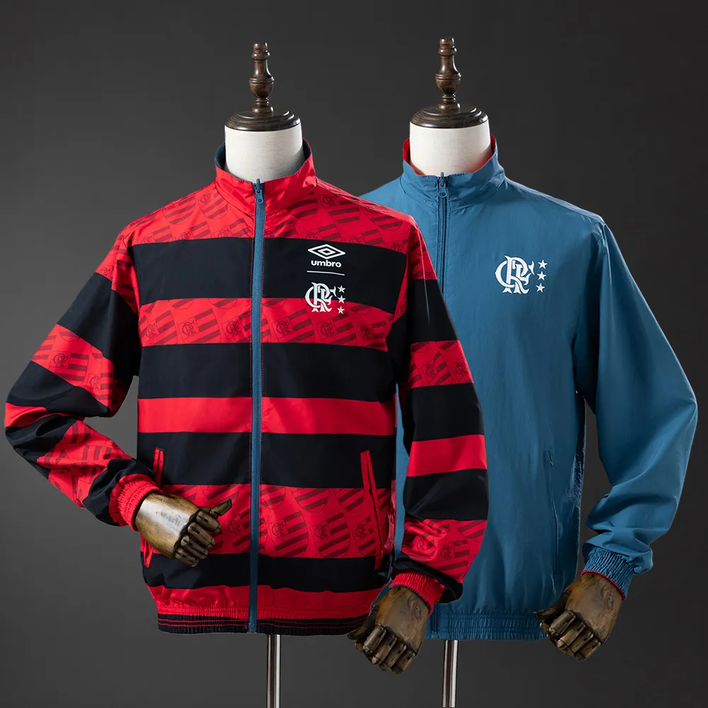 Flamengo Reversible Jacket Windbreaker - Red & Cyan