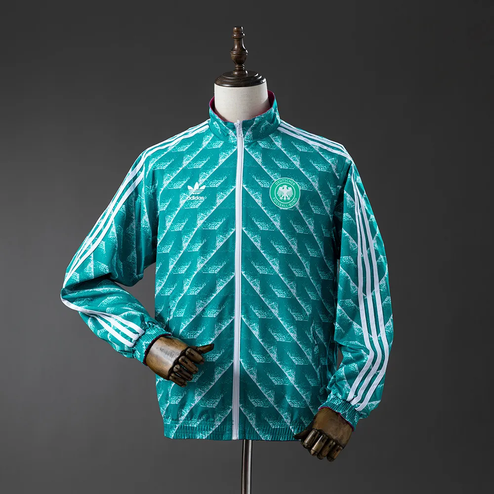 German Reversible Jacket Windbreaker - Green & Purple — 2/2