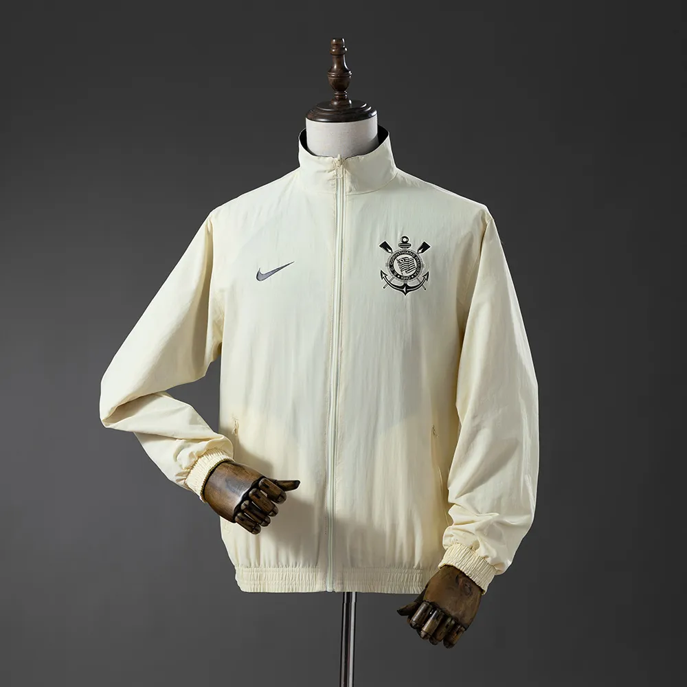 Corinthians Reversible Jacket Windbreaker - Beige & Black — 2/2