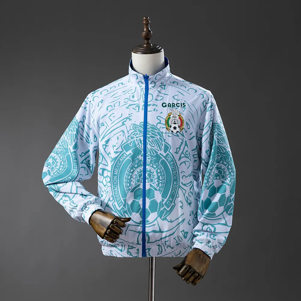 Mexico Reversible Jacket Windbreaker - White & Blue — 2/2