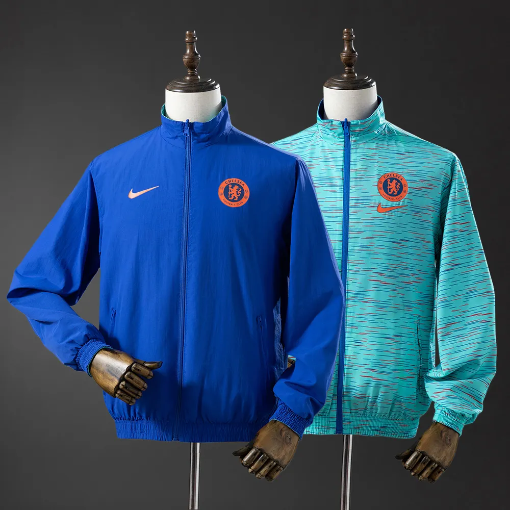 Chelsea Reversible Jacket Windbreaker - Blue & Sky Blue — 1/2