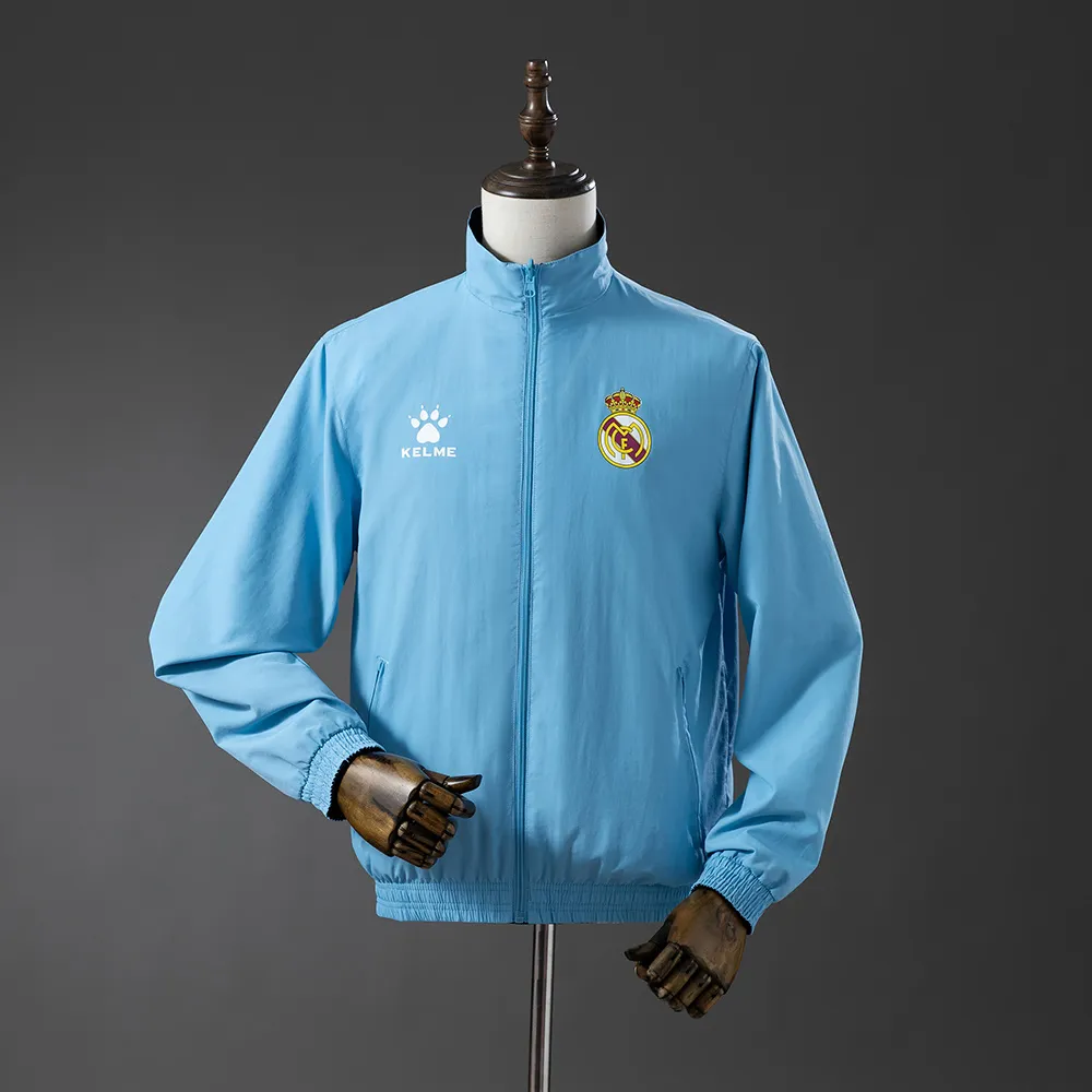 Real Madrid Reversible Jacket Windbreaker - Navy & Sky Blue — 2/2