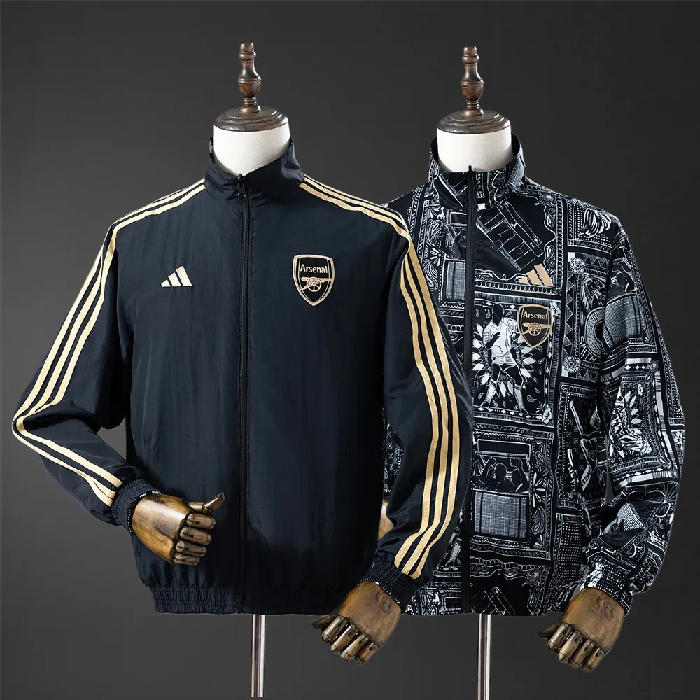 Arsenal Reversible Jacket Windbreaker - Black — 1/2