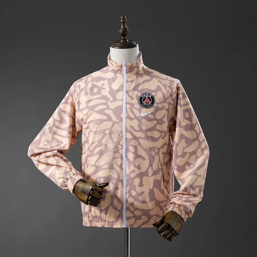 PSG Reversible Jacket Windbreaker - White & Brown — 2/2