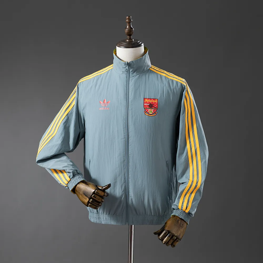 Arsenal Reversible Jacket Windbreaker - Yellow & Grey — 2/2