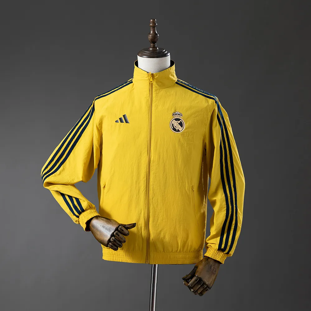 Real Madrid Reversible Jacket Windbreaker - Yellow & Red — 2/2