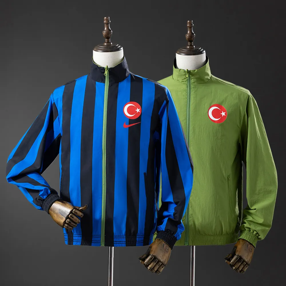 Türkiye Reversible Jacket Windbreaker - Blue & Green — 1/2