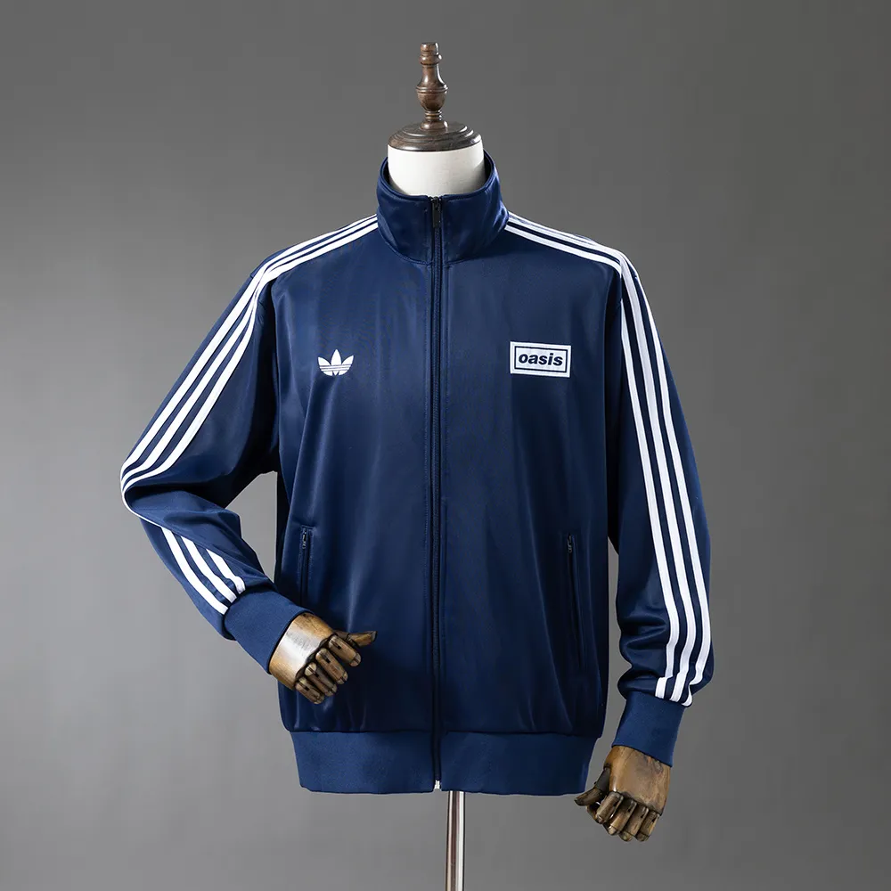 Oasis Flamingo Track Jacket - Navy Blue — 2/2