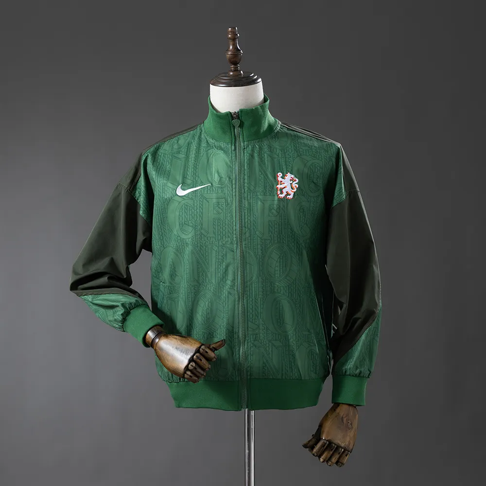 Chelsea Windbreaker - Army Green — 1/2