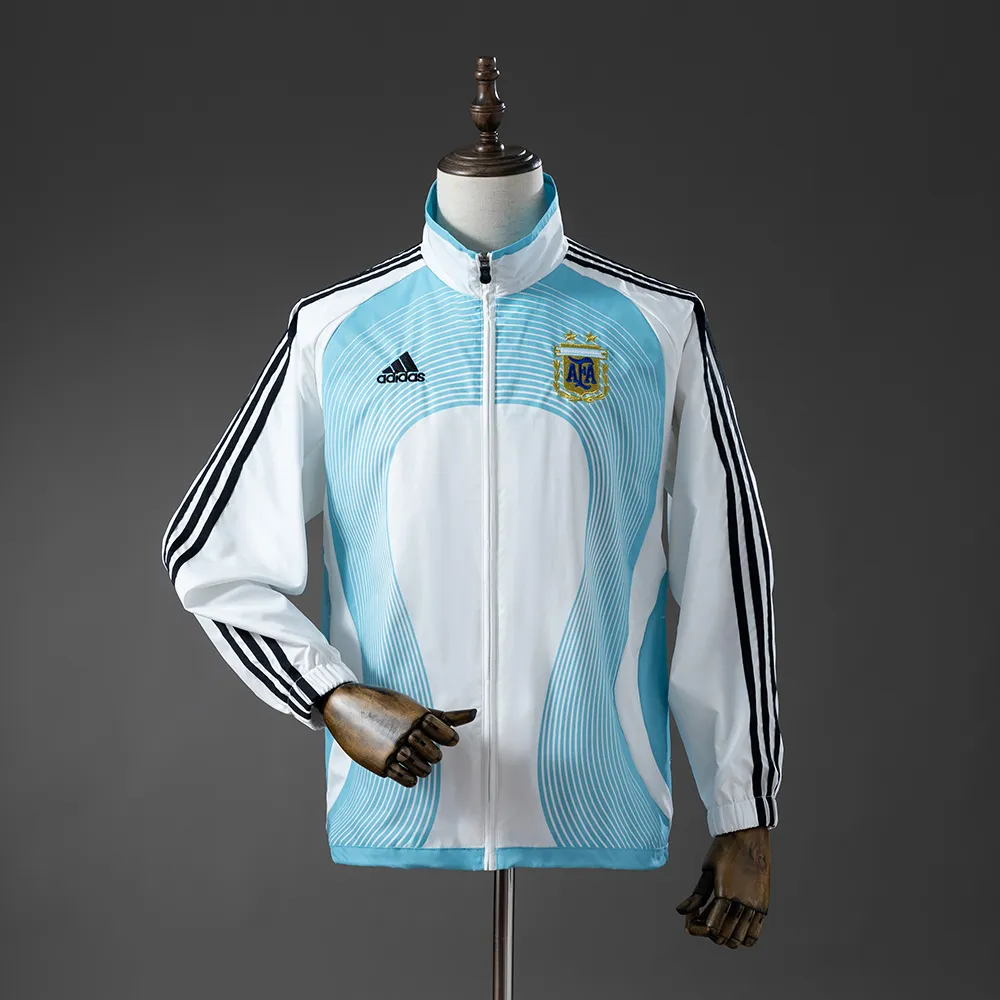 Argentina 05/06 Retro Windbreaker - White & Blue — 2/2