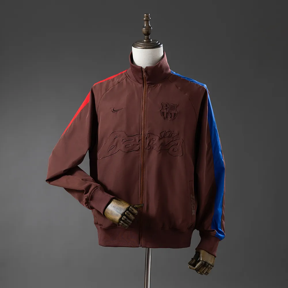 Barcelona x Travis Scott Windbreaker - Brown — 1/2