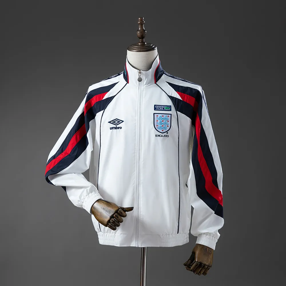 England 1998 Retro Windbreaker - White