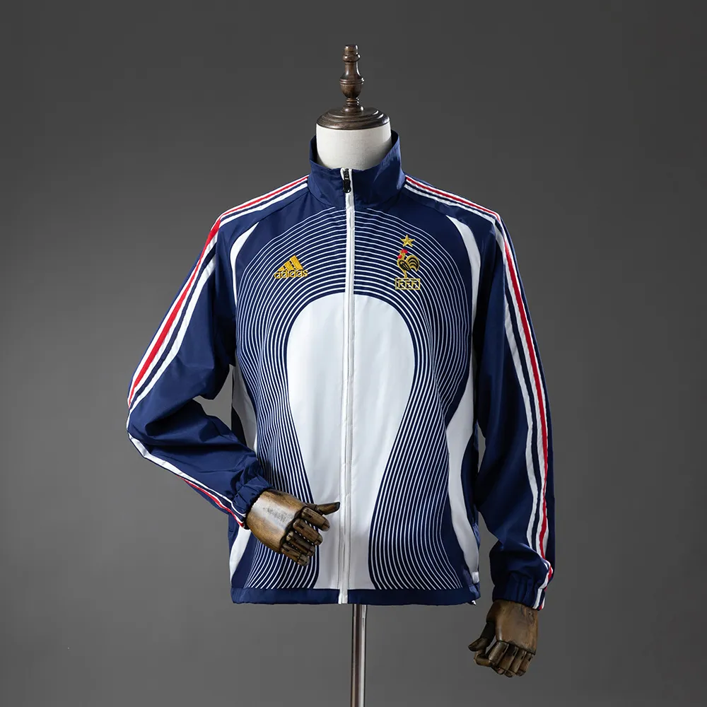 France 05/06 Retro Windbreaker - White & Blue