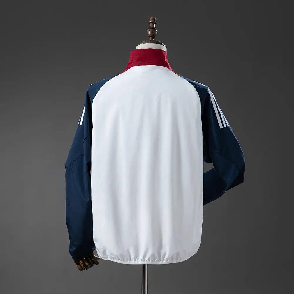 M-U Windbreaker - White & Navy Blue — 2/2