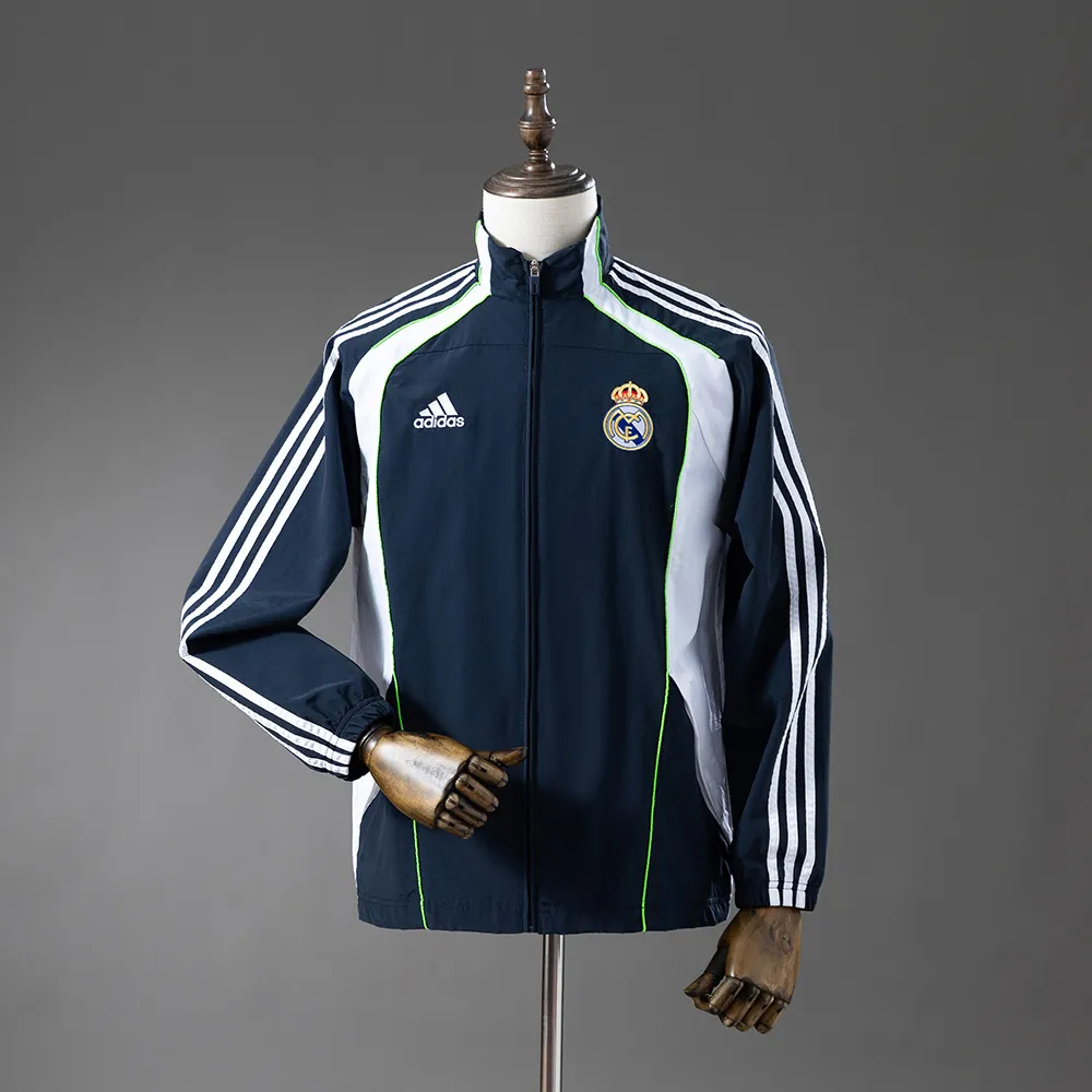 Real Madrid Windbreaker - Navy Blue & White — 1/2