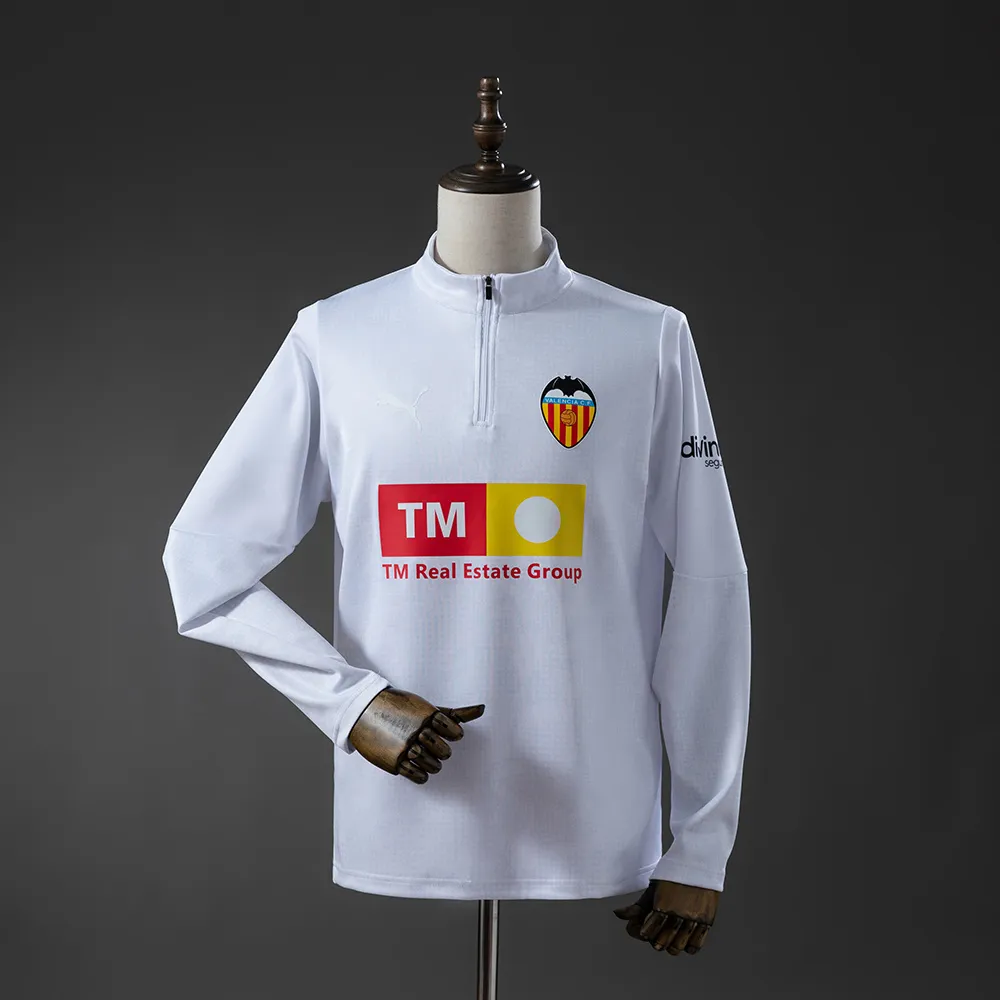 Valencia 25/26 Training Top White — 1/2