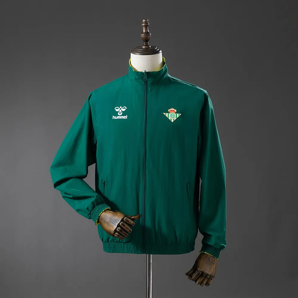 Real Betis Reversible Jacket Windbreaker - Green & Yellow — 2/2