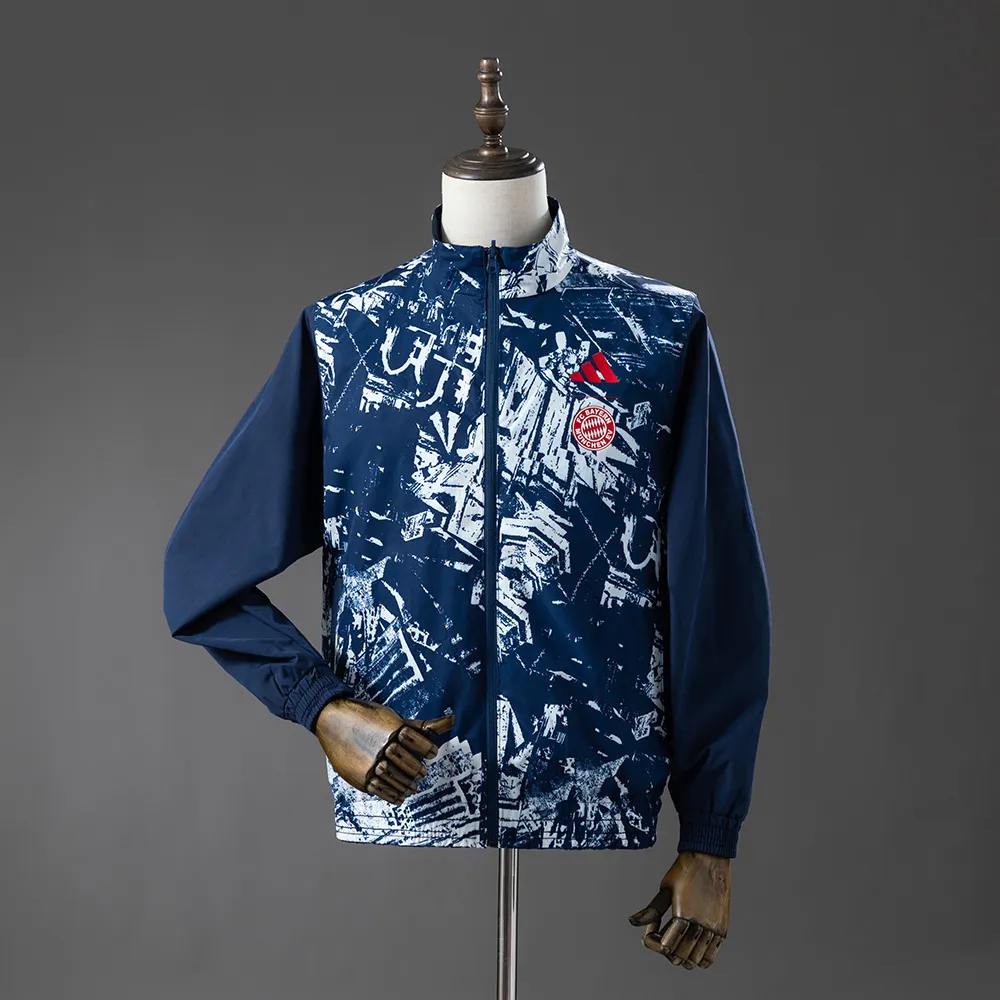 Bayern Munich 25/26 Reversible Jacket Windbreaker - Navy Blue