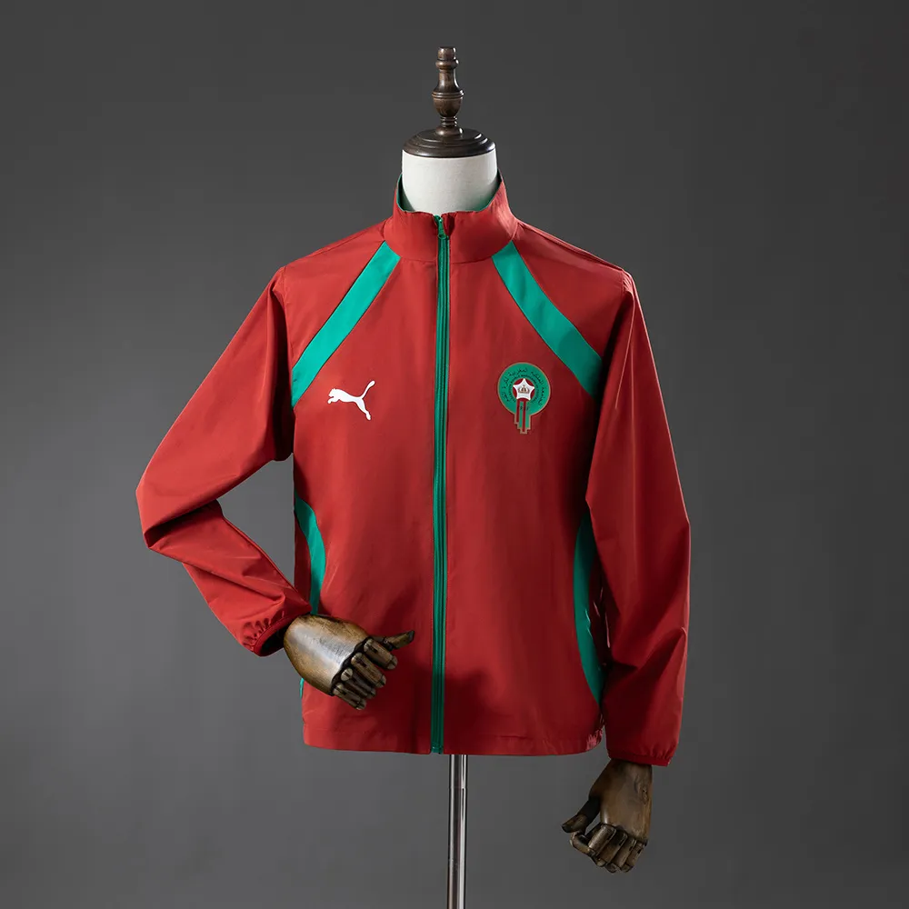 Morocco 2026 Reversible Jacket Windbreaker - Red & Green — 2/2