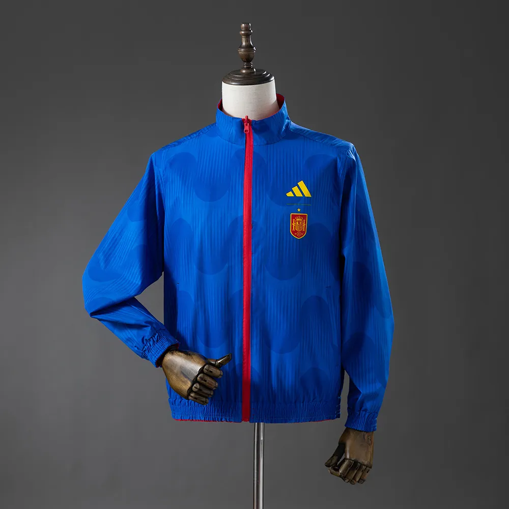 Spain 2026 Reversible Jacket Windbreaker - Red & Blue — 1/2