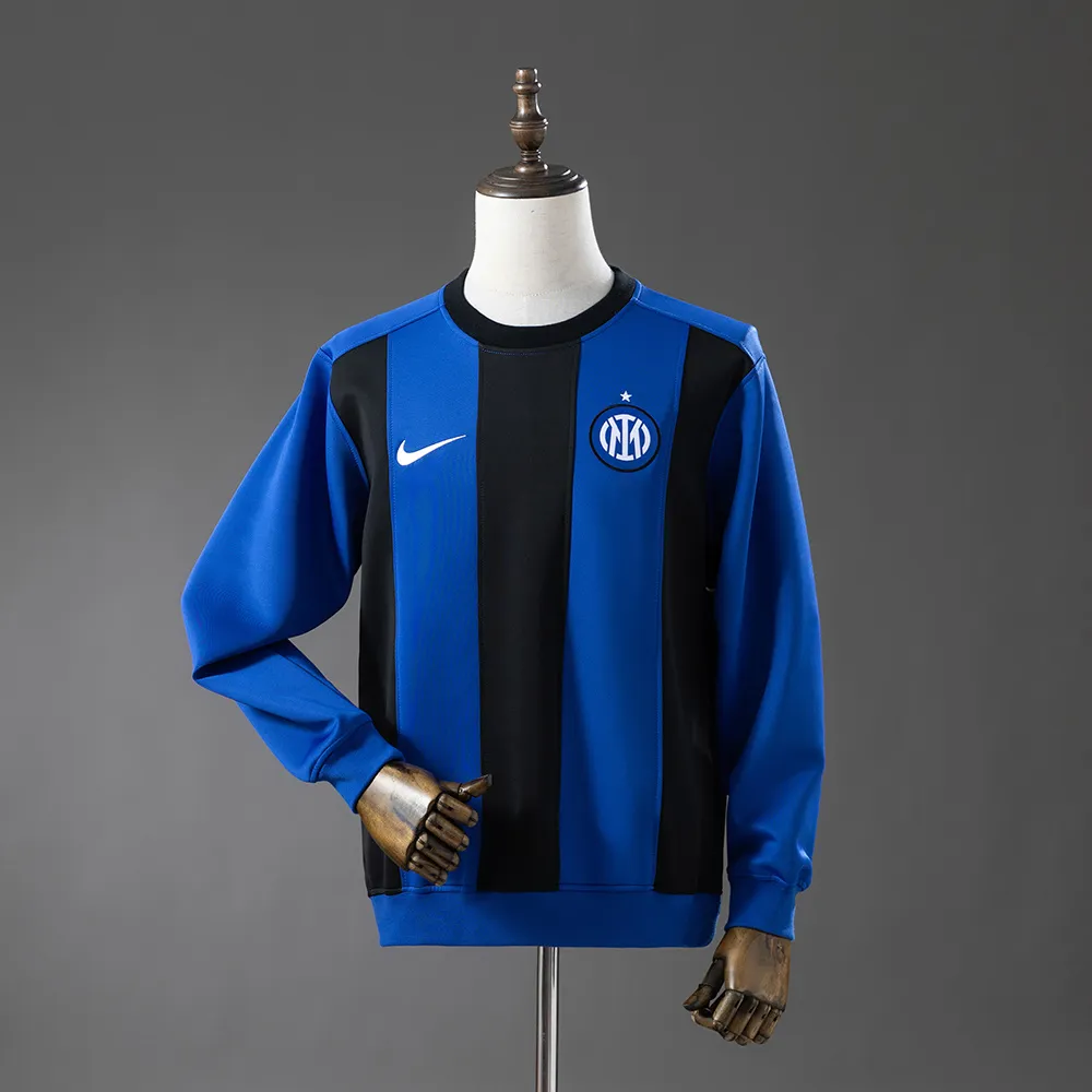 Inter Milan 25/26 Long-sleeved Sweatshirt - Dark Blue & Black
