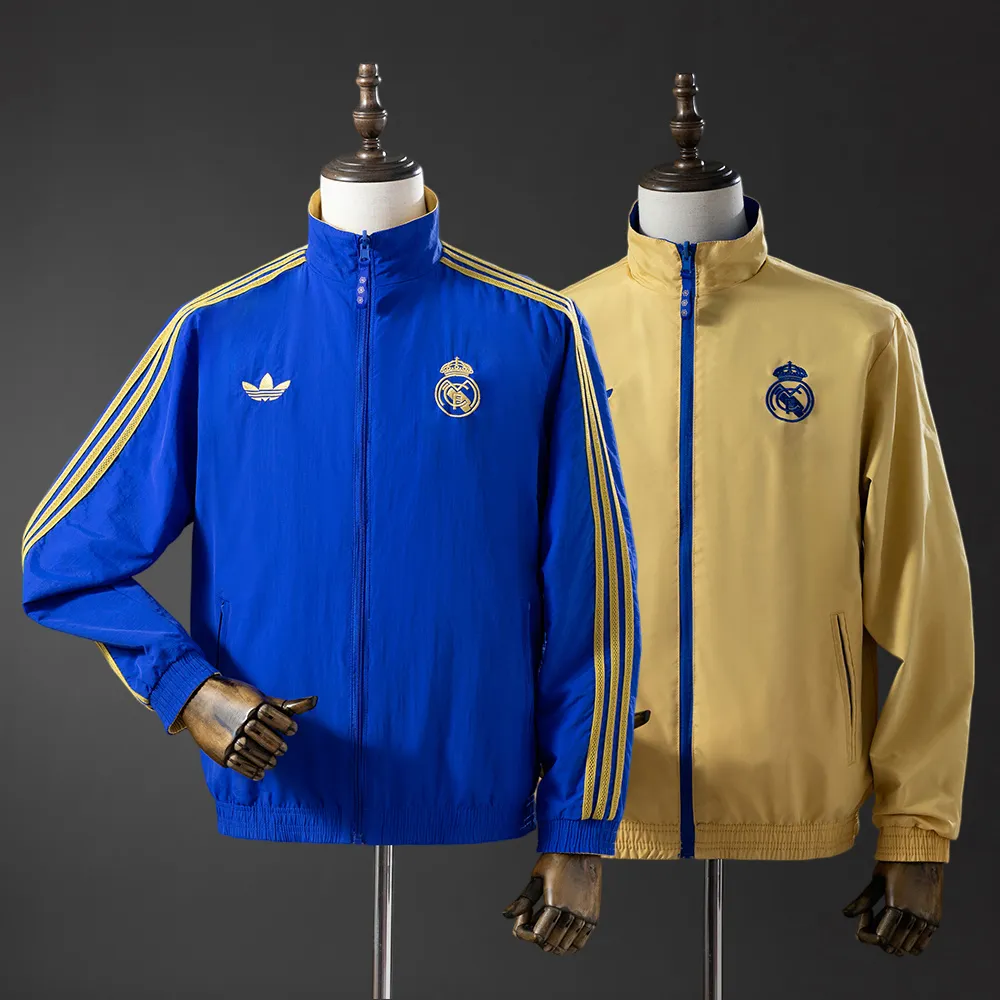 Real Madrid Reversible Jacket Windbreaker - Blue & Yellow — 2/2