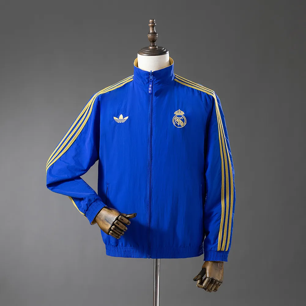 Real Madrid Reversible Jacket Windbreaker - Blue & Yellow