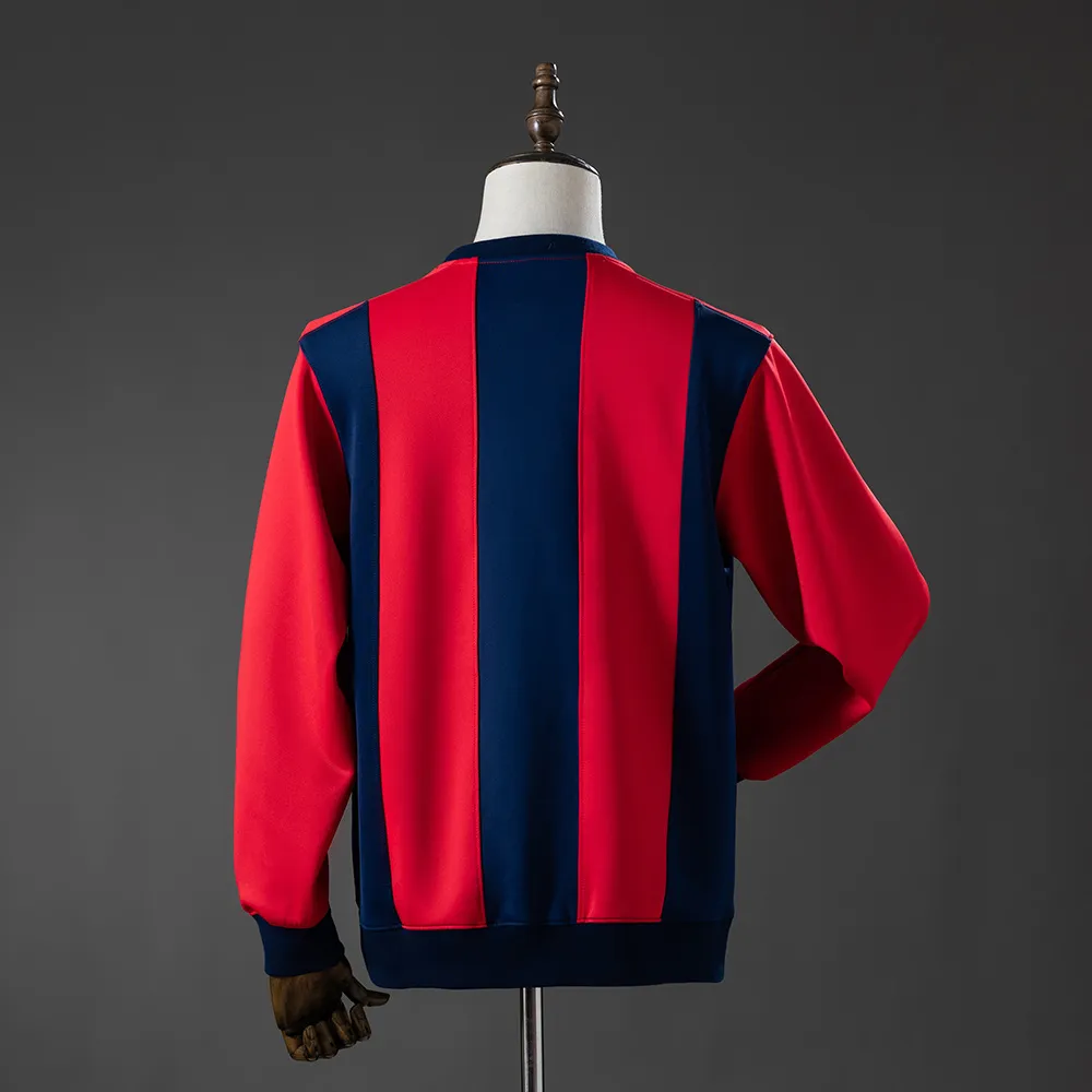Barcelona Long-sleeved Sweatshirt - Red & Blue