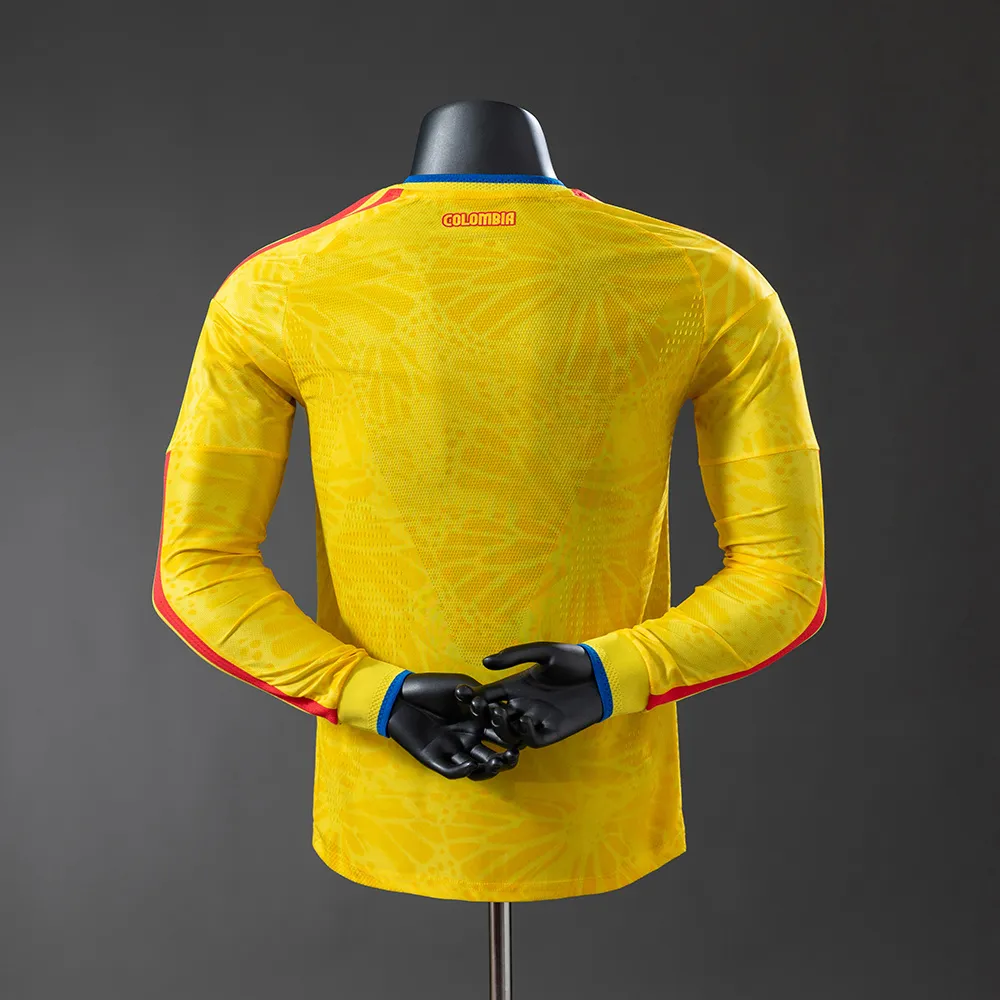 Colombia 2026 Home Long-Sleeve Player Version Jersey