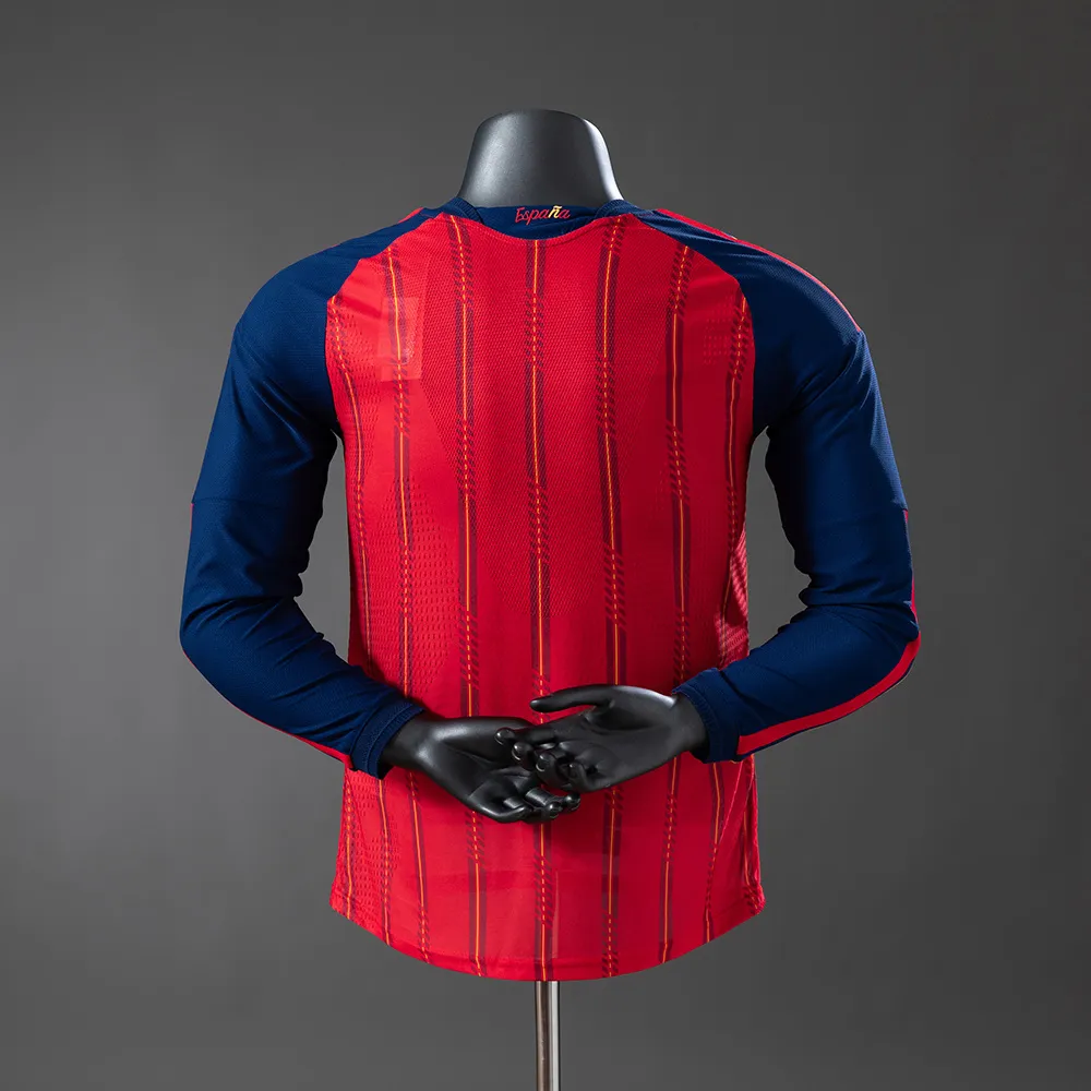 Spain 2026 Home Long-Sleeve Player Version Jerseys — 2/2