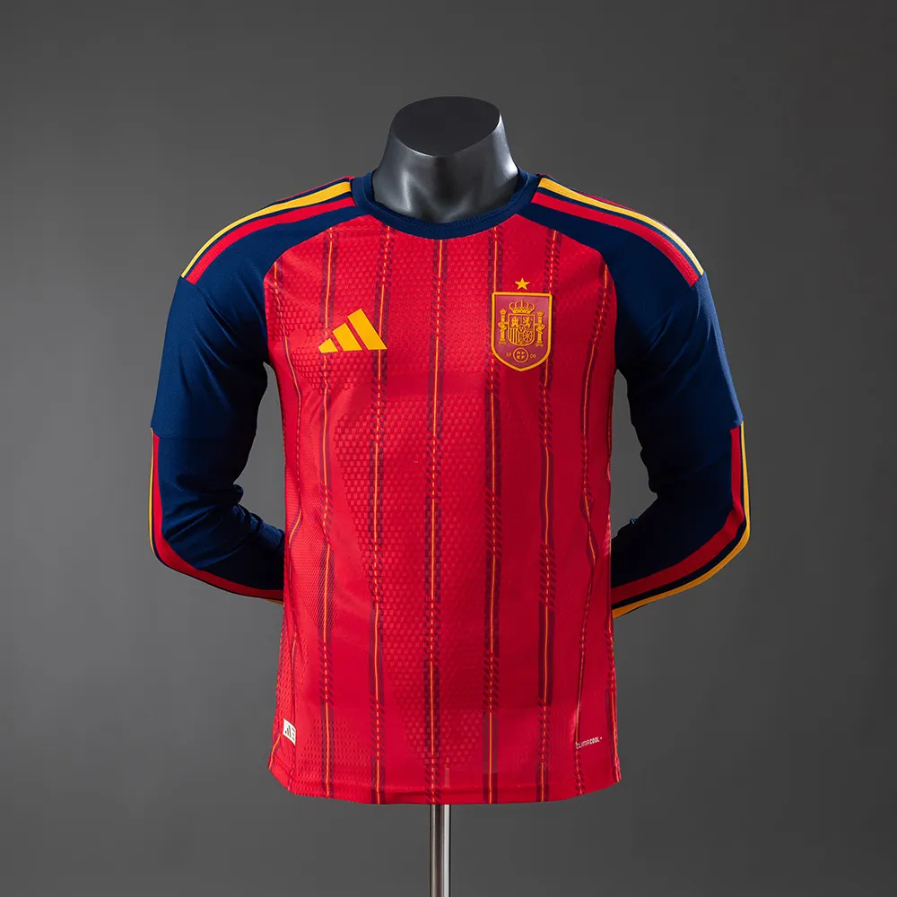 Spain 2026 Home Long-Sleeve Player Version Jerseys