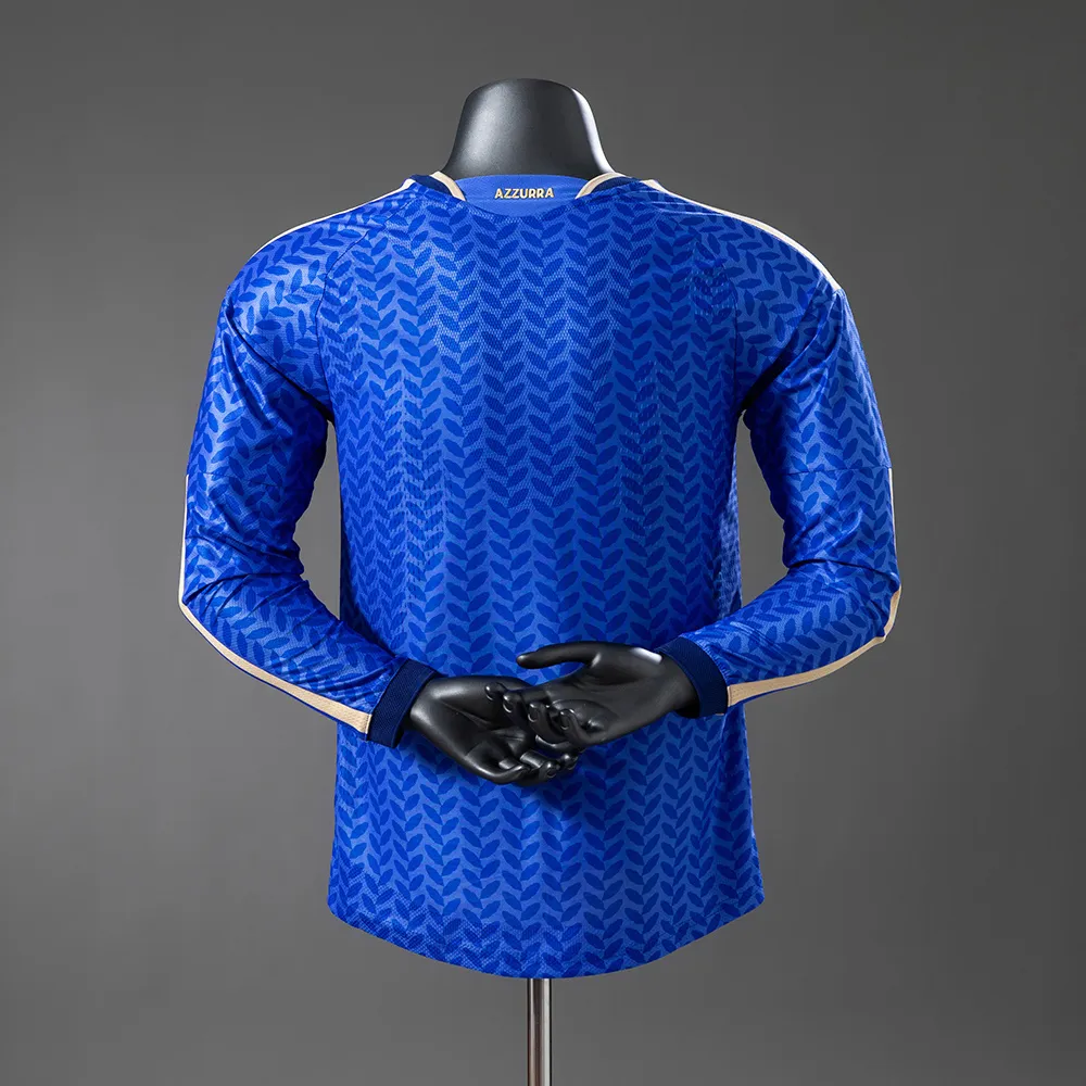 Italy 2026 Home Player Version Long-Sleeve Jersey — 1/2