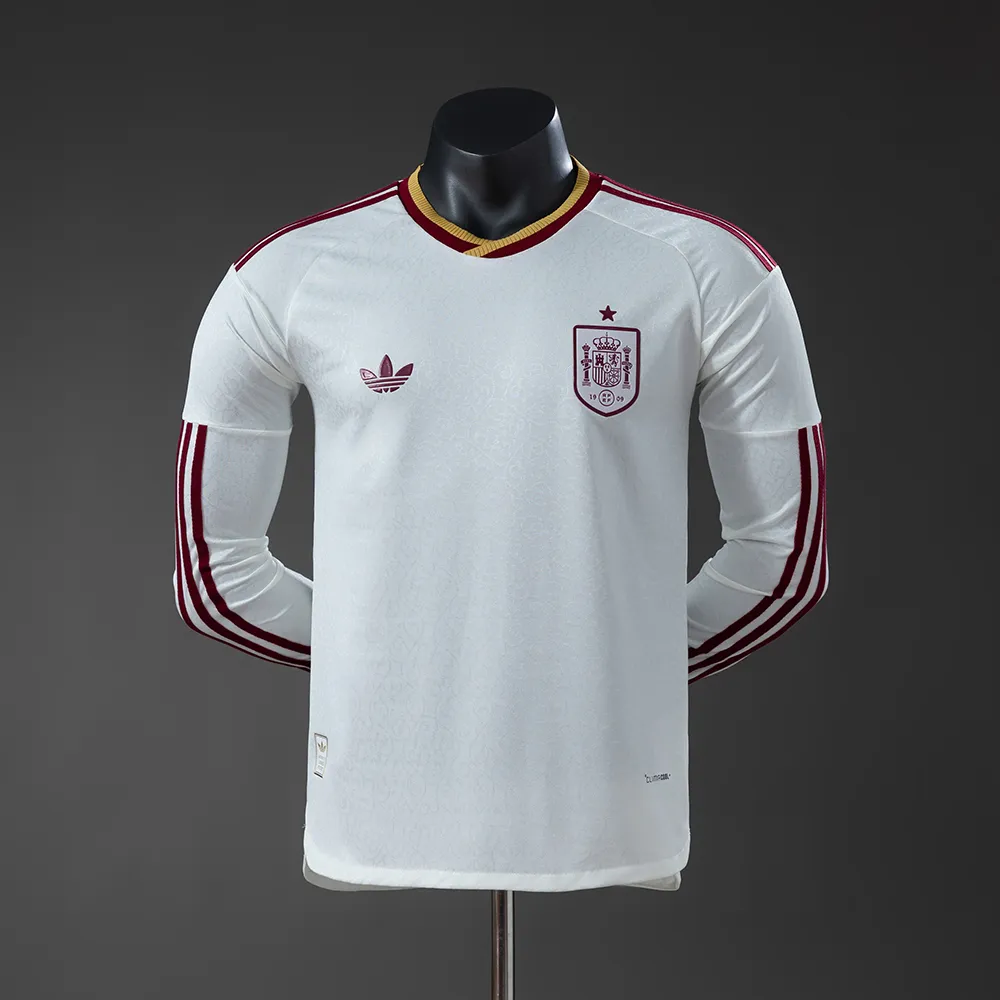 Spain 2026 Away Player Version Long Sleeve Jersey