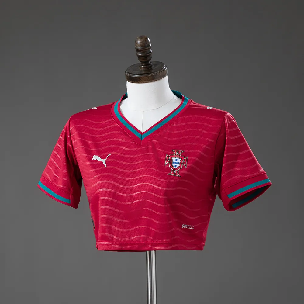 Portugal 2026 Home Women's Crop Top Style Jersey — 2/2
