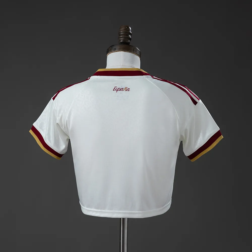 Spain 2026 Home Women's Crop Top Style Jersey