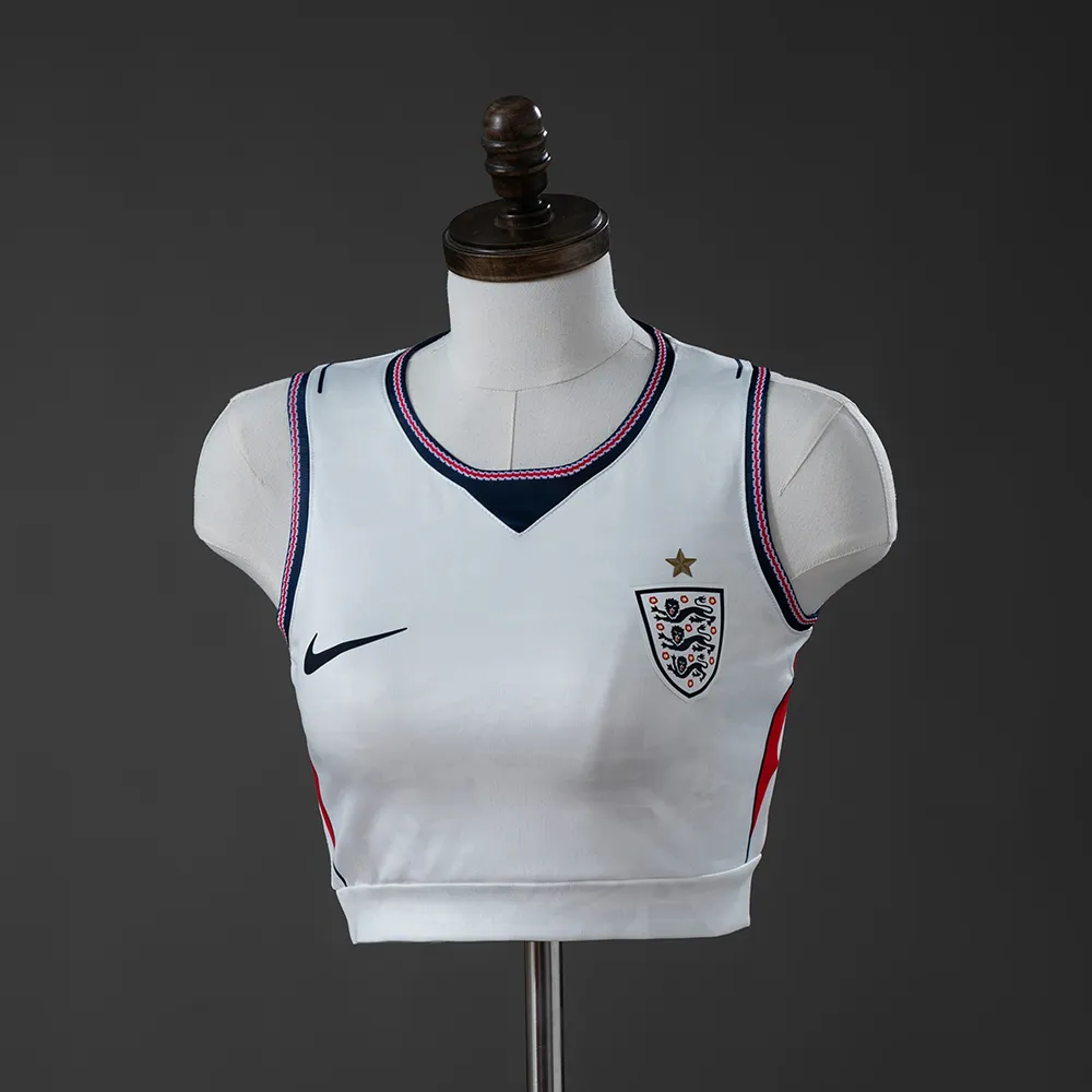 England 2026 Home Women's Crop Top Style Vest — 1/2