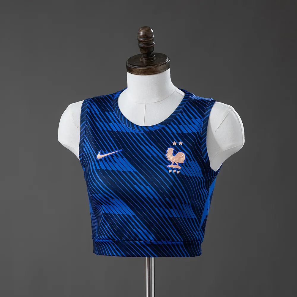 France 2026 Home Women's Crop Top Style Vest