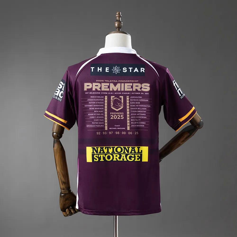NRL Brisbane Broncos 2025 Champion Edition Jersey S-7XL — 2/2