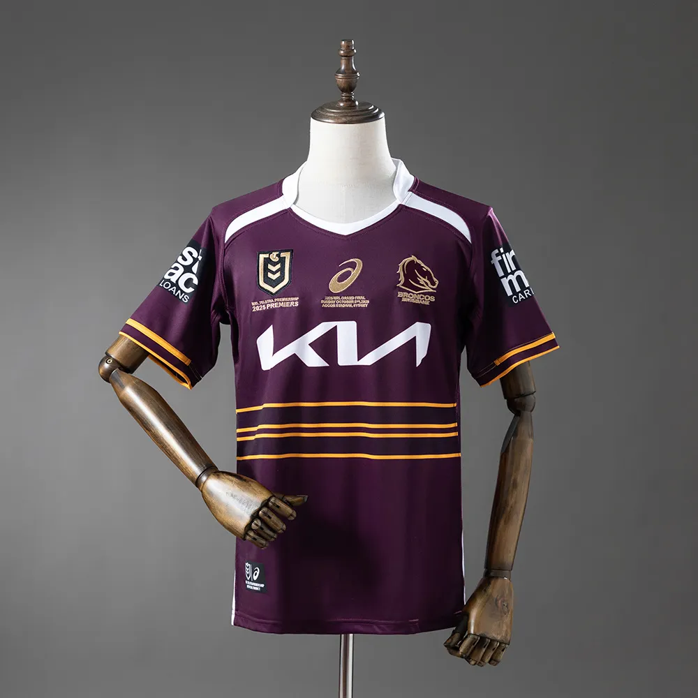 NRL Brisbane Broncos 2025 Champion Edition Jersey S-7XL — 1/2