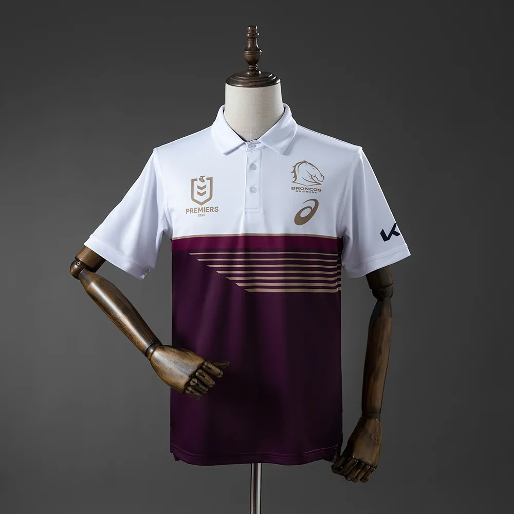 NRL Brisbane Broncos 2025 Grand Champion POLO — 1/2