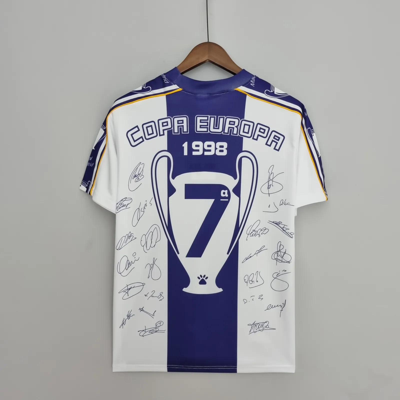 Retro 97-98 Real Madrid Champions League 7 Champions Commemorative Edition — 1/2