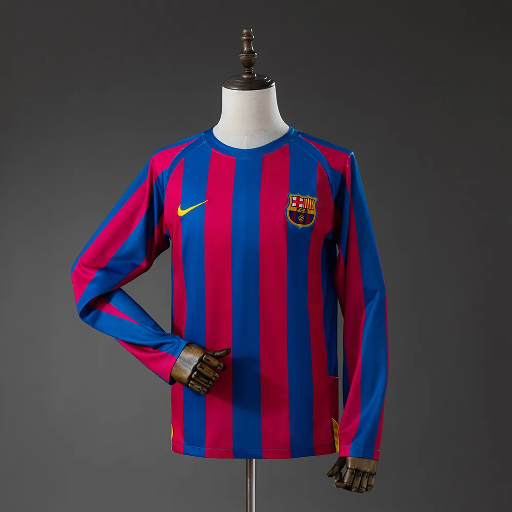 Retro barcelona 05/06 long sleeve home