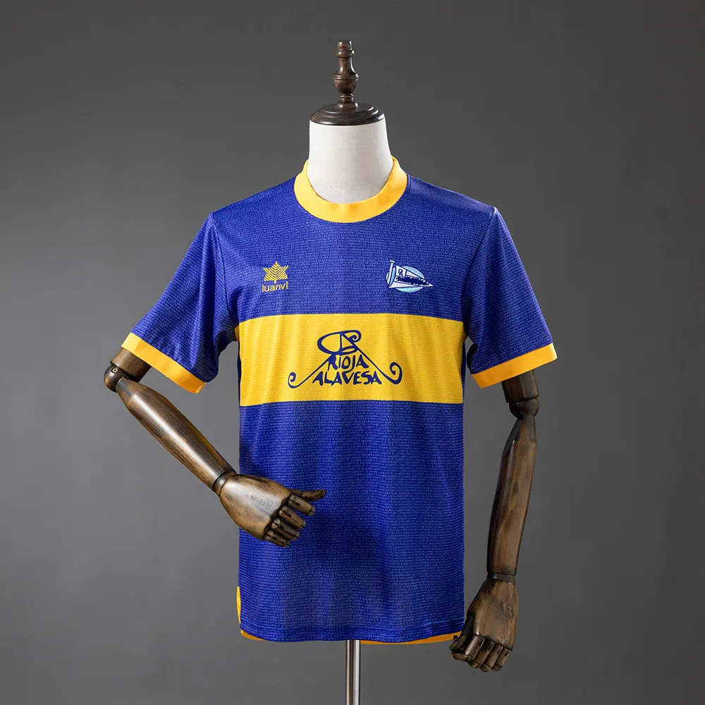 Deportivo Alavés 00/01 Home (UEFA Champions League Final Edition) Retro Jersey