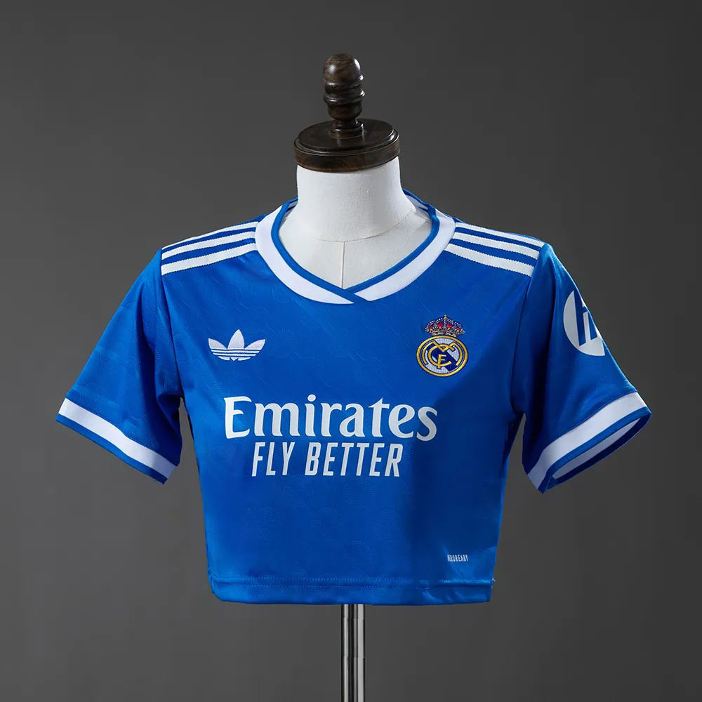 Real Madrid 25/26 Third Away Women's crop top style
