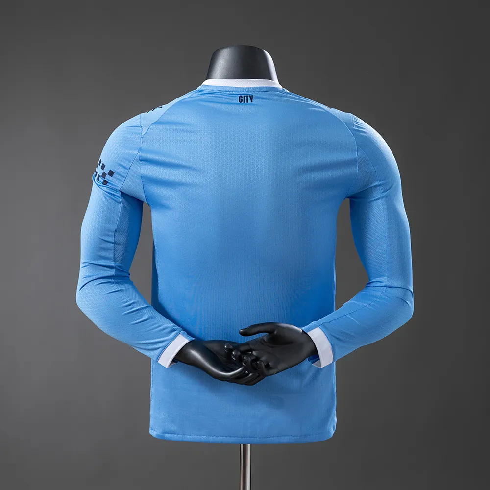 Manchester City 25/26 Home Long-Sleeve Player Version Jerseys — 2/2